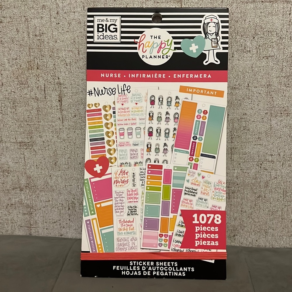 The Happy Planner Nurse Sticker Book